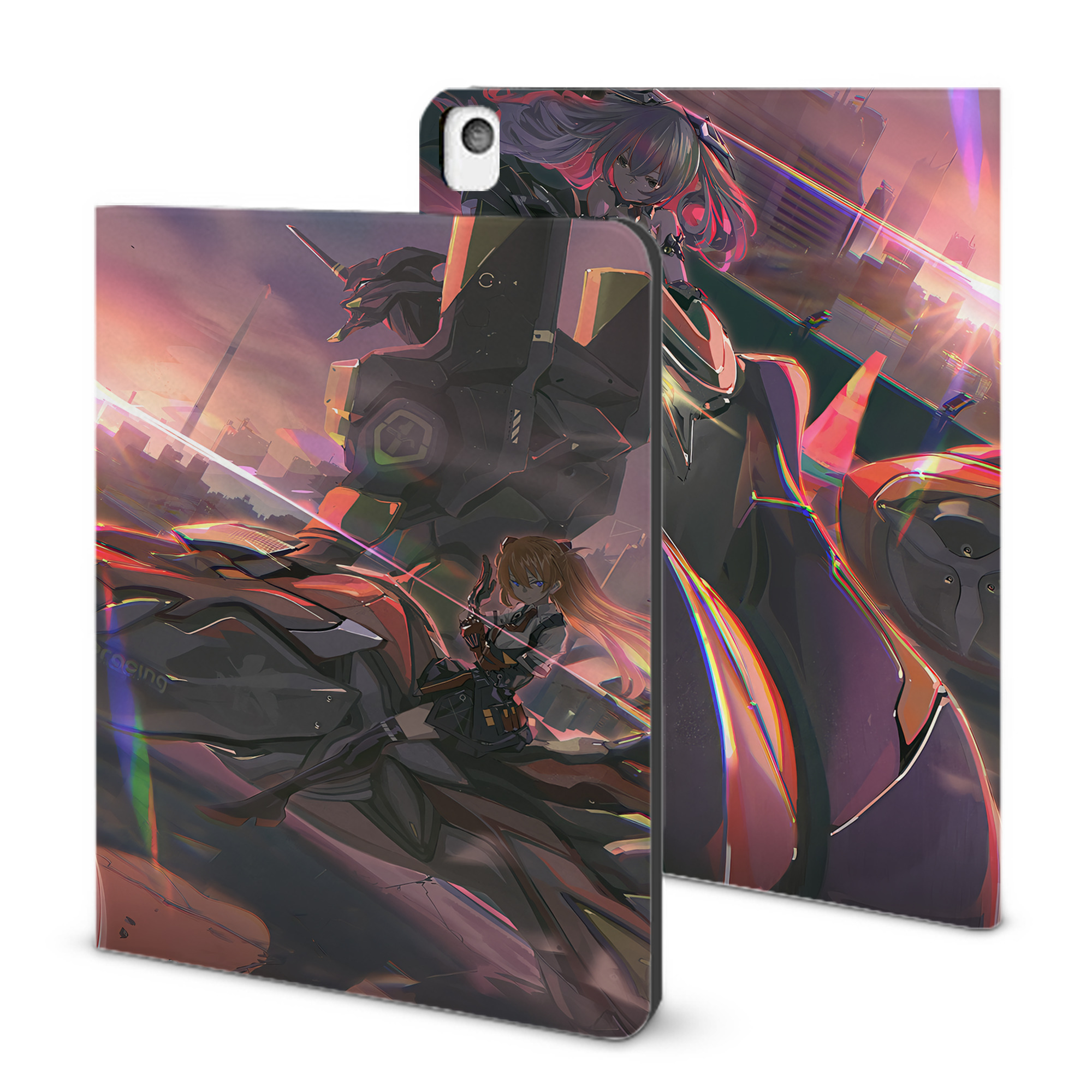 （画像用） EVA 新世紀エヴァンゲリオン IPadケース ペンホルダー付き ブックスタイルデザイン